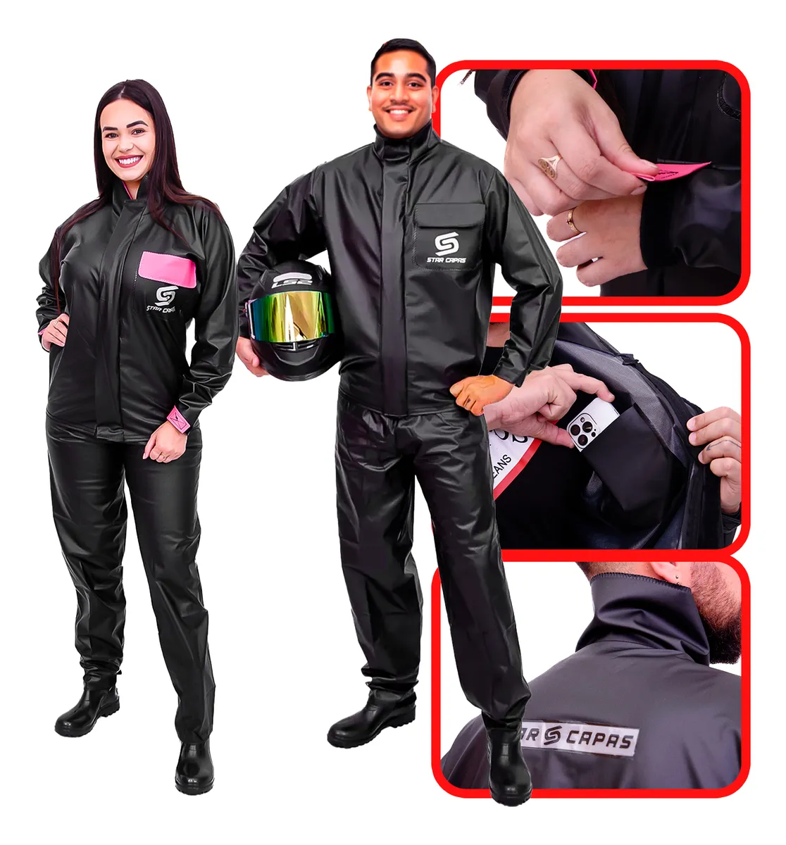 Capa de Chuva para Motociclista