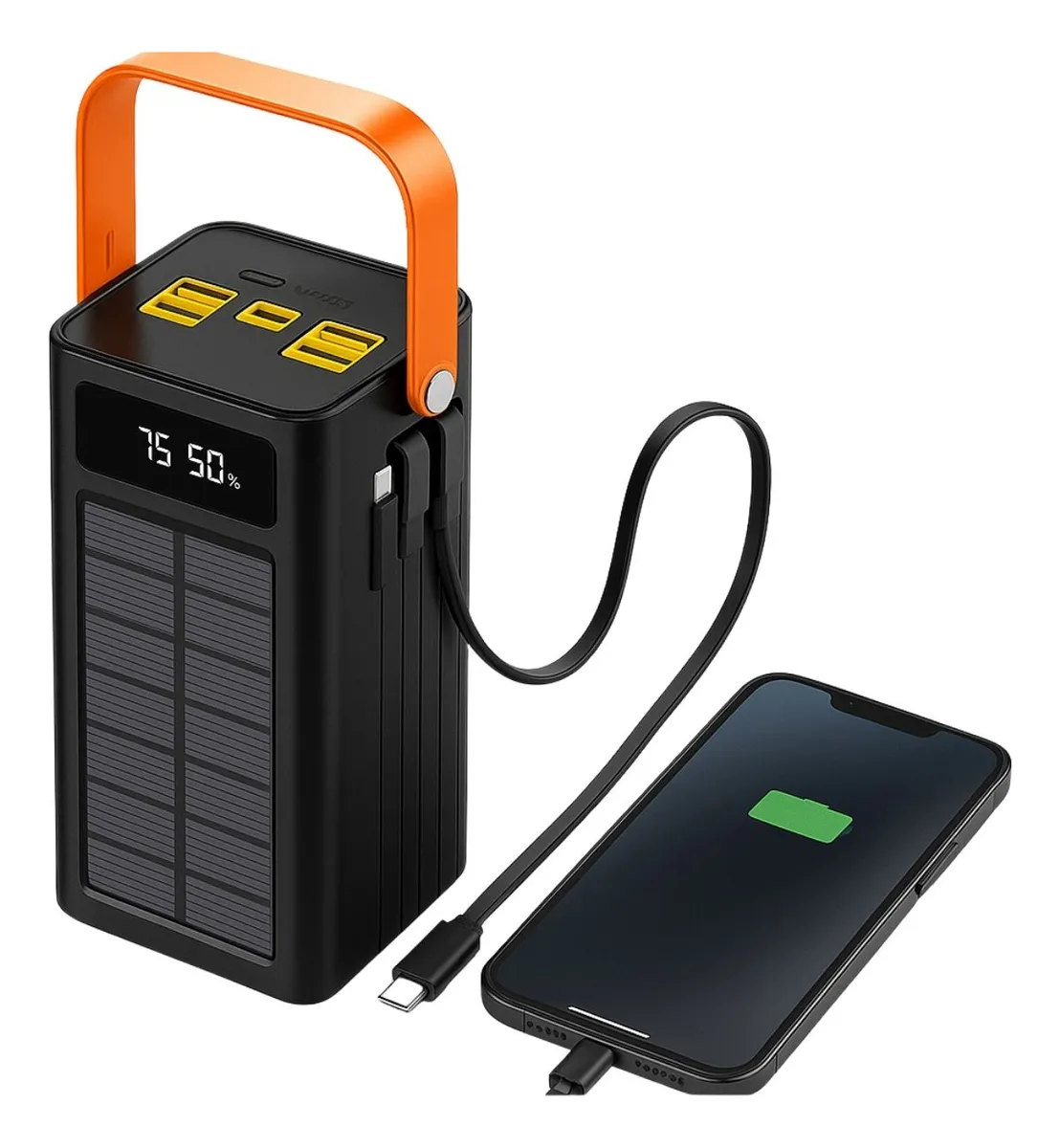 Carregador Solar Portátil para Emergência