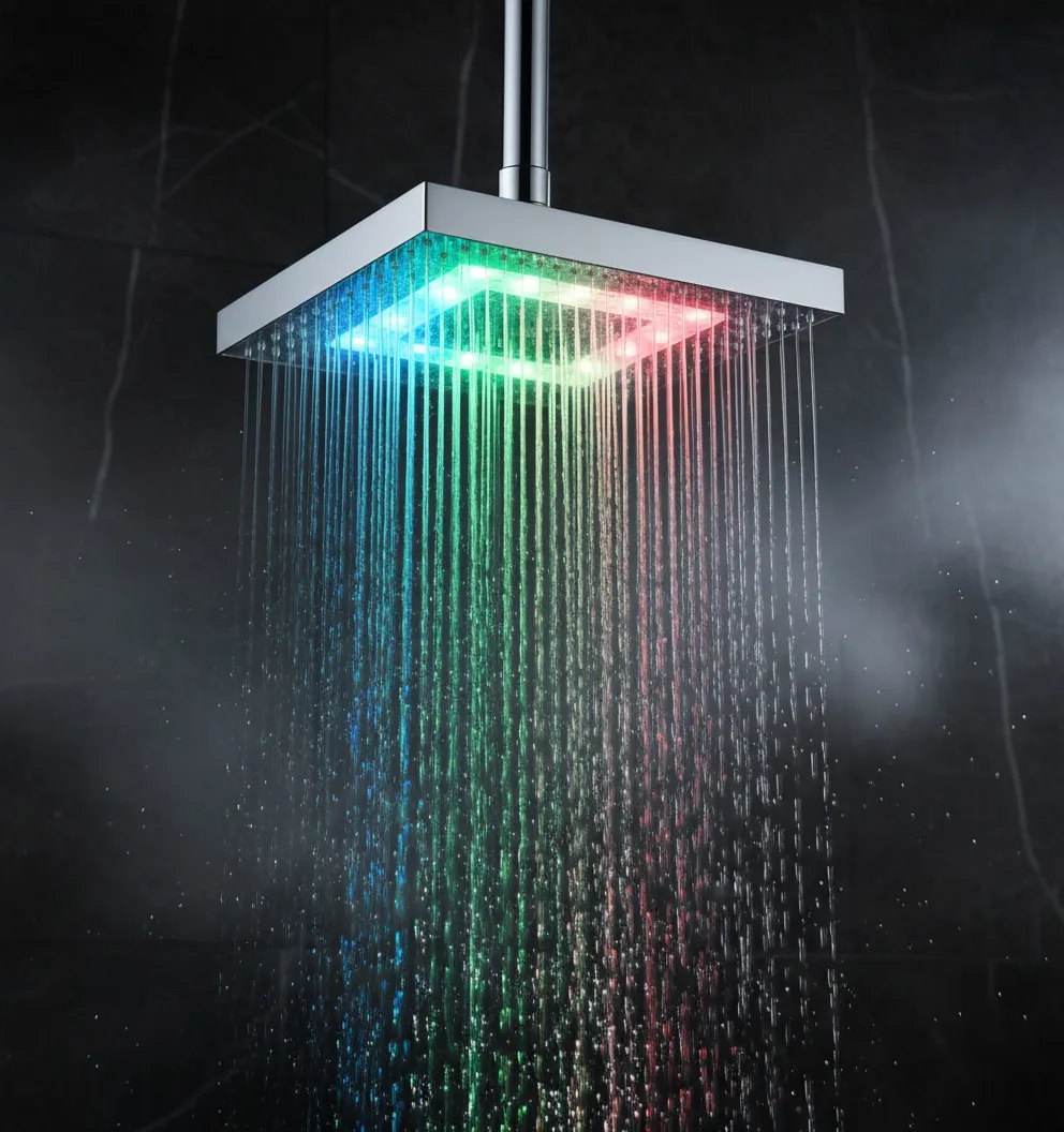 Chuveiro LED com Sensor de Temperatura