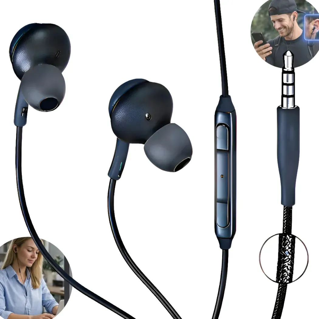 Fone de Ouvido com Fio P2 Anti-Ruído