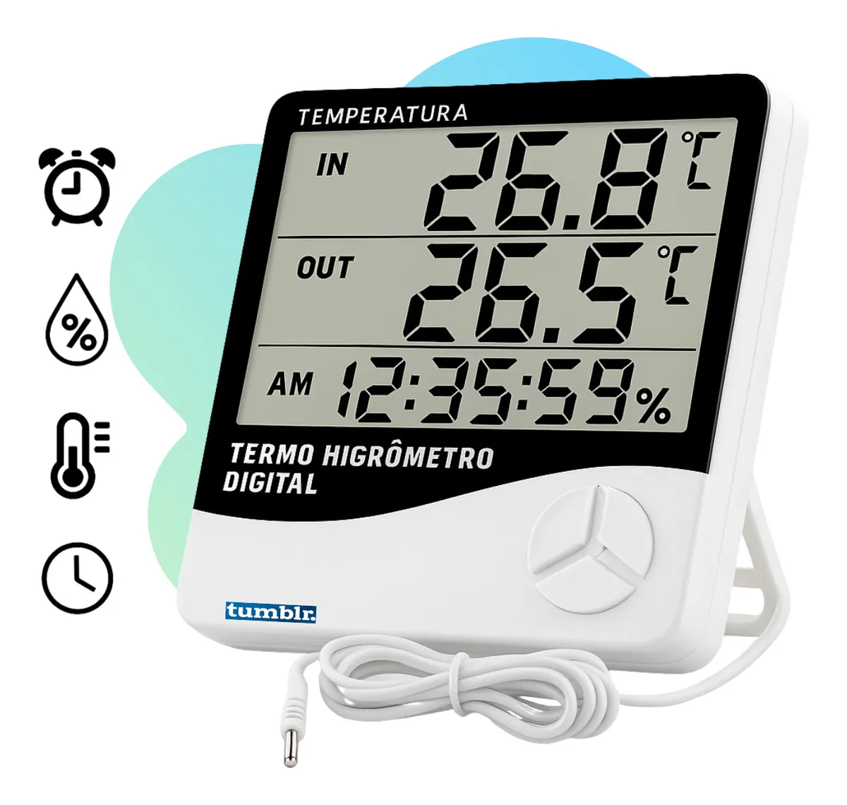 Higrômetro Digital Temperatura e Umidade