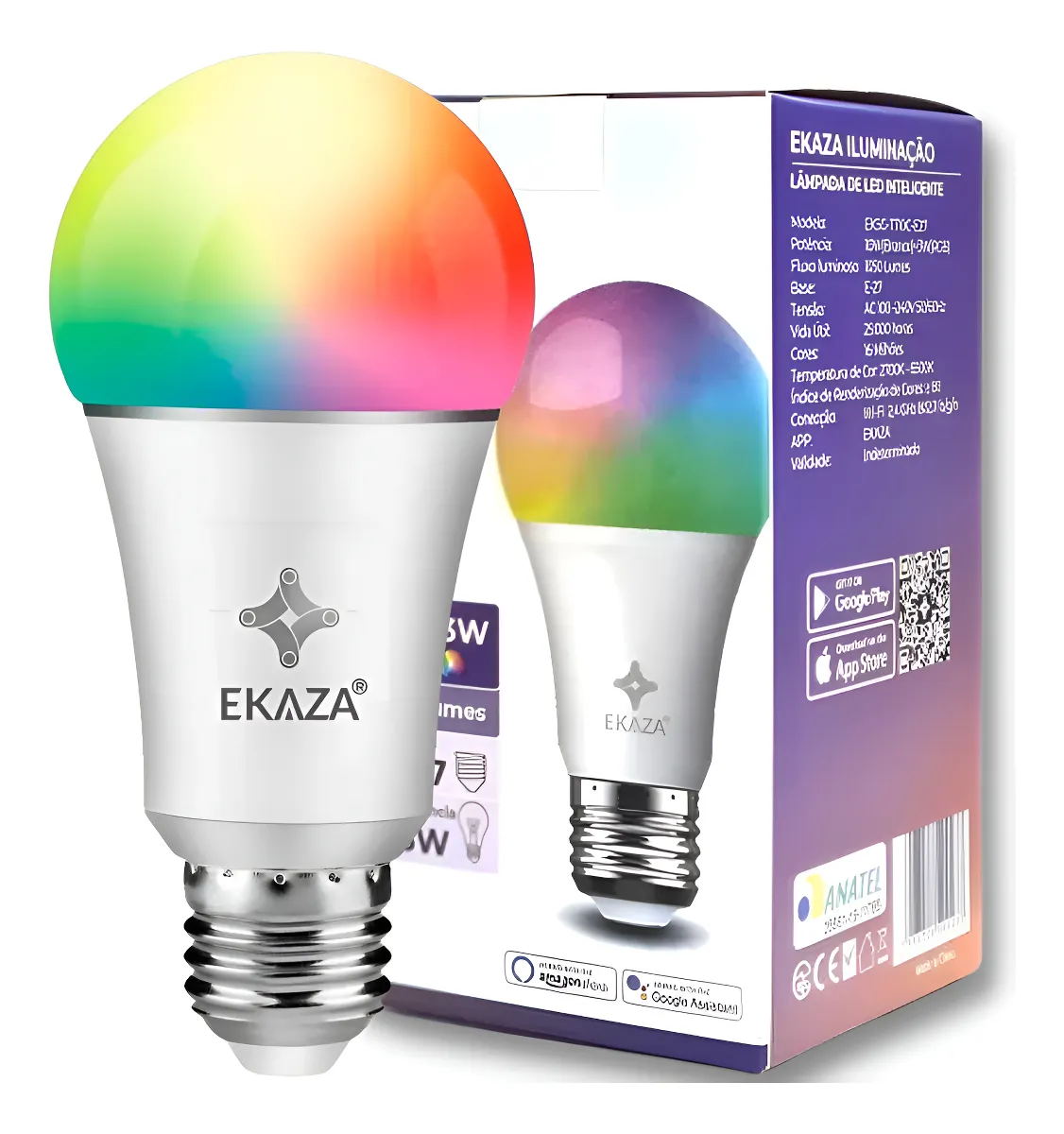 Lâmpada LED Inteligente Wi-Fi