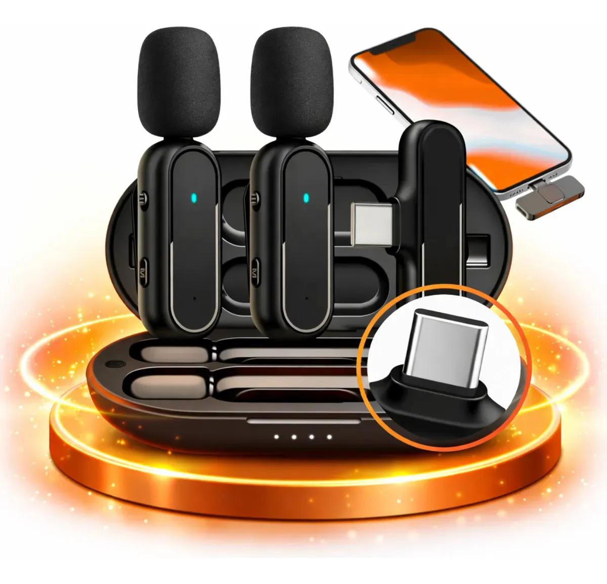 Microfone de Lapela para Celular