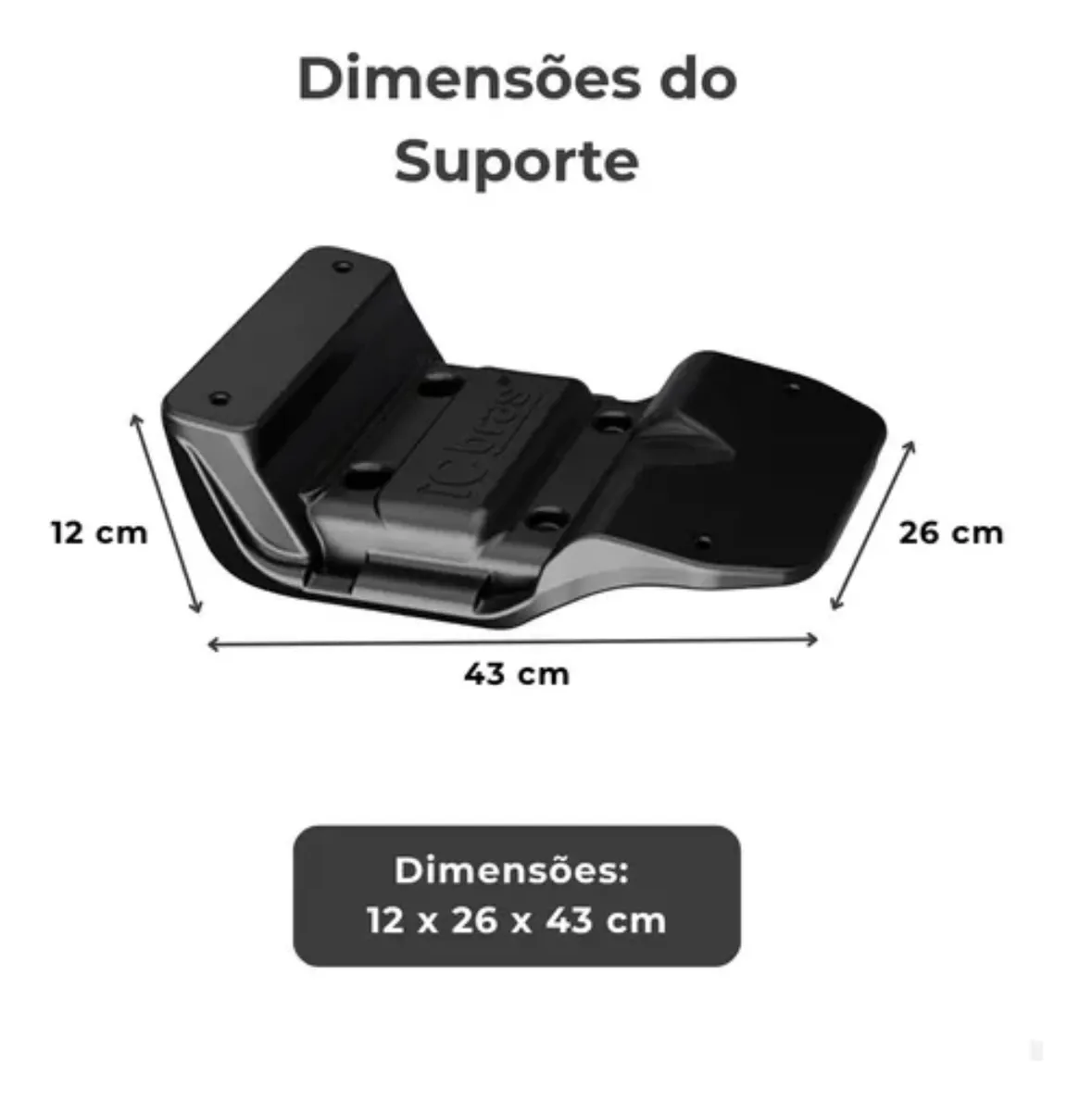 Suporte de Baú para Bagageiro Universal