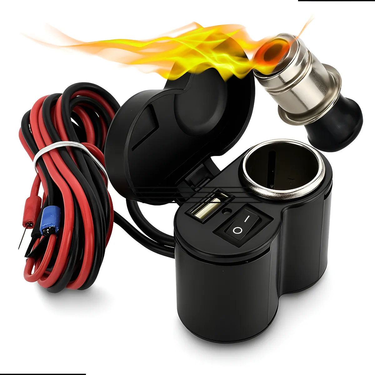 Tomada USB à Prova D'água para Moto